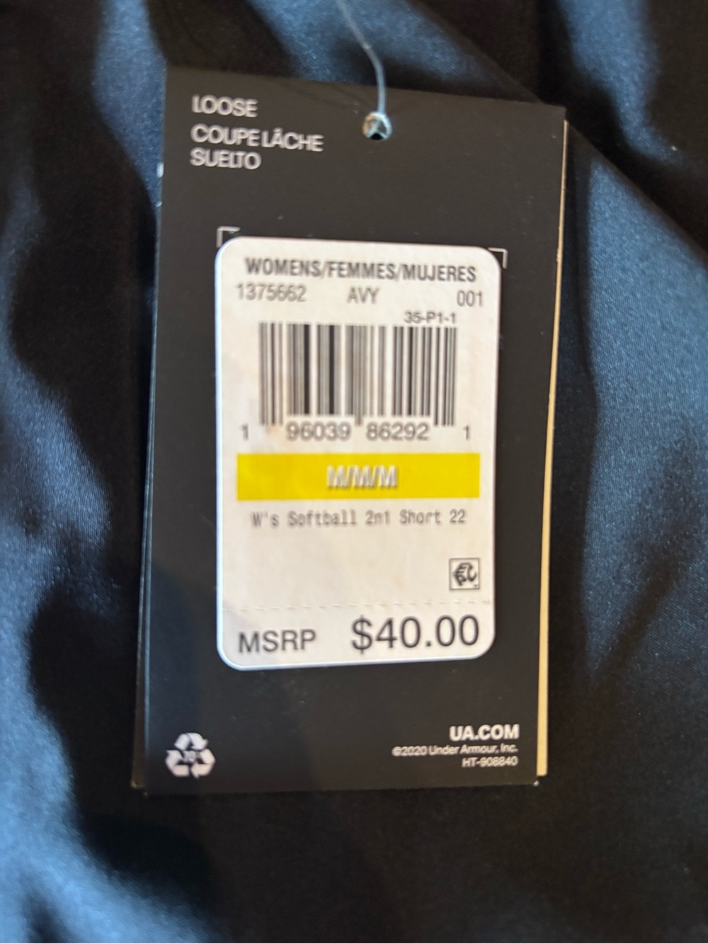 Under Armour Black Women's Softball 2-in-1 Shorts - Picture 2 of 5